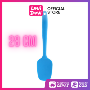 Spatula Silikon Sendok Tahan Panas ukuran 28 CM Food Grade/ Sodet Silikon Aduk Adonan Anti Lengket