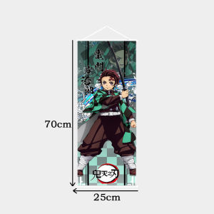 Demon Slayer Scroll Kamado Tanjirou Hanging Painting Poster Canvas Painting Manga Two Dimensional Style