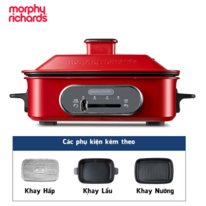 Bộ nồi lẩu nướng đa năng cao cấp Morphy Richards MR9088 1400W - Hàng Chính Hãng (Bảo hành 24 tháng)