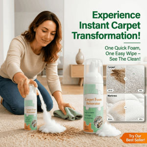 Three-Second No-Wash Carpet Cleaner Quick Dry Sofa Cleaning Solution Carpet Cleaning Foam Powerful Stain Removal