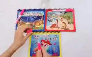 Tranh tô màu - Đồ Chơi Tô Màu Ma Thuật Vẽ Nước Tự Xóa Dùng Nhiều Lần Giúp Bé Rèn Kỹ Năng Tô Vẽ