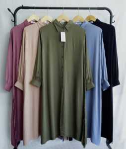 Tunik Wanita Neyla Rayon Twill Premium Ukuran MLXLXXL Jumbo Terlaris Long Tunik Muslim Neyla Bahan Rayon Twill Premium Kekinian