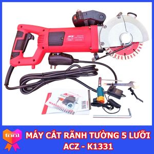 Máy cắt rãnh tường 5 lưỡi ACZ K1331 ( 2700W )  đầy đủ phụ kiện  chuyên dụng cho thợ  bảo hành 12 tháng