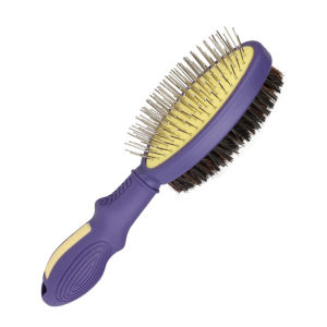 Pet Double Sided Comb Cat Dog Bristle Pins Grooming Brush Dog Hair Brush bathing hair comb for Removing Shedding Tangles and Dead Undercoat