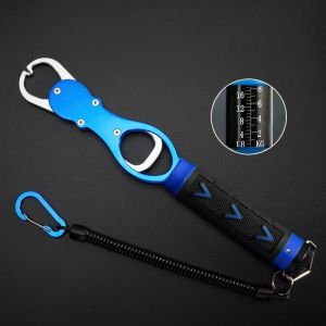 Fishing Gripper Lip Grippers Fishing Fish Grabber Tool Lip Clamp With Weight Scale Anti-Rust For Beginner Fishing
