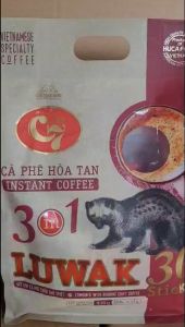 Golden Civet C7 - 3in1 Instant Coffee Luwak - 30 Packs x 17g Sugar Beverage