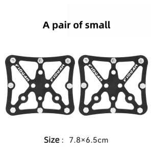 Portable Clipless to Flat Pedal Conversion Kit Aluminum Alloy Corrosion-Resistant Lightweight Material Compatible with Road Mountain Bikes