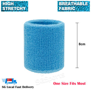 Wristband Headband Sports Wrist Sweatbands Absorbent Terry Cloth Sweat Hand Band for Running Badminton Volleyball Gym Football Basketball Working Out