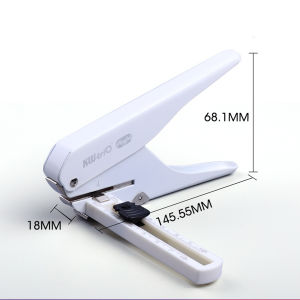KW-TRIO 6MM Hole Puncher w/ Adjustable 1/4" Spacing Ruler Handheld School Supplies and Office Supplies Handheld Puncher