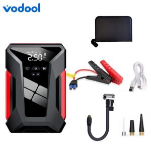 Car Emergency Starting Power Supply 12V with Auto-Shutoff Tire Inflator Power Bank Artifact 1600A Peak for Car Battery