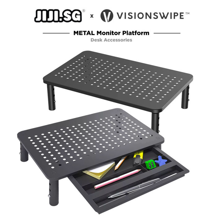 [JIJI.SG x VISIONSWIPE™] Monitor Riser Metal Platform / Laptop Holder / Stand / Desk