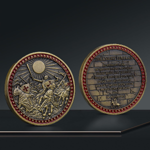 【discount store】The Knights Templar Metal Commemorative Coin - Armor of God Challenge Coin