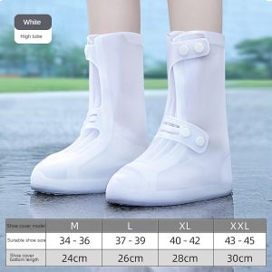LORDWEY || BEIMEI Waterproof Shoe Cover Silicone High Top Rain Boots Cover Non-slip Shoes Protector Outdoor Reusable Thickened Footwear WaterShoes