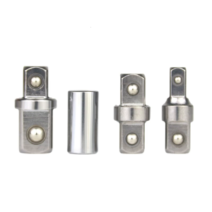 Portable Double Head Square Drive Socket Adapter 1/4 to 3/8 or 1/2 Inch Set for Easy Carrying and Storage in Toolboxes
