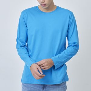 Kaos Polos Lengan Panjang Pria Wanita Cotton Combed 30s Premium Distro Tshirt Longsleeve Cowok Cewek Basic Plain