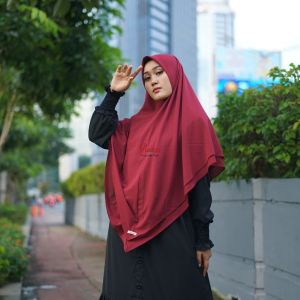 Kerudung Instan Jumbo / Hijab Syari / Khimar Instant / Syari Kerudung Instant / Alisha Hijab