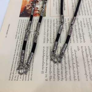 สร้อยเชือก 3ห่วง 5ห่วง ผ้าร่ม 4มิล. สแตนเลสแท้ ไม่ขึ้นสนิม แห้งเร็วไม่เหม็นอับ