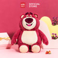 Gấu bông Lotso Bear gấu dâu Disney tỏa hương dâu thơm nhẹ, dáng ngồi thương hiệu Miniso. 