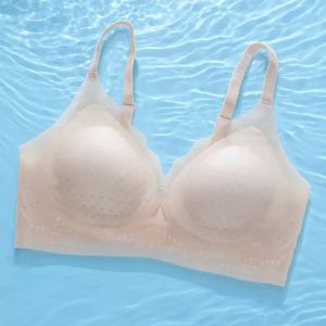 Large Size Seamless Comfortable Bra for Women Ice-Skinned Breathable Markless Cold-Climate Underwear Integrated Womens Clothing