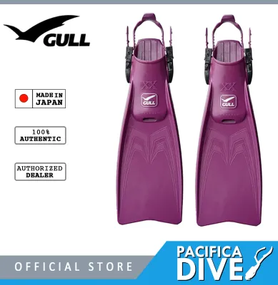 GULL Super Mew XX Open Heel Fins EV Purple (Size M)