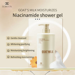 Shower gel antibakteri  Sabun mandi cair pemutih Gel Mandi Susu Kambing 800ml Pemutih dan pencerah Kontrol minyak dan melembabkan Anti tungau dan bakteri Permanen memutihkan tubuh