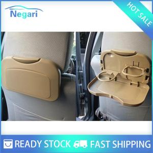 NG Motor✨ COD ✨ Car ที่วางแบบถาดรองหลังเบาะรถยนต์แบบพับได้สำหรับเครื่องดื่มที่วางแก้วอาหารแบบใหม่ขายดี