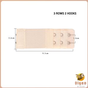 Digeo Ladies Elastic Bra Extender Extension Strap 2/3/4 Hooks