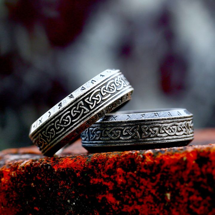Norse Odin Letter Viking Rune Titanium Steel Ring For Men Women Punk  Fashion 316L Stainless Steel Viking Celtic Rings Amulet Jewelry Lazada PH