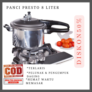 Promo Cuci Gudang Panci Presto 8 Liter Promo 3 In 1 Ukuran 24 Cm Pressure Cooker Lingkaran 2 Berfungsi Untuk Memasak Menghangatkan Mengukus Panci Presto Murah Handlle Anti Panas