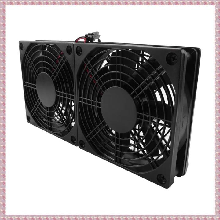 Fan For Router (WBNC) 120Mm 5V USB Powered PC Router Dual Fans High Airflow Cooling ...