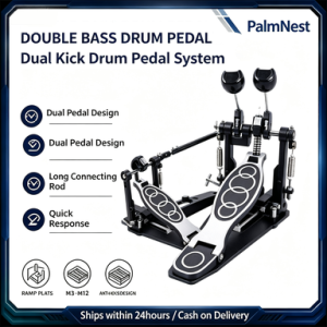 Hebikuo G600 Sturdy Single Bass Drum Pedal Heavy Duty Stable Kick Pedal for Band Live Performance Drum Set Parts