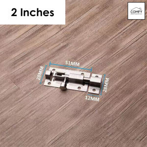 2/3/4" Inches Stainless Steel Door Latch Bolt Gate Barrel Bolts Anti-Theft Security Lock Hardware