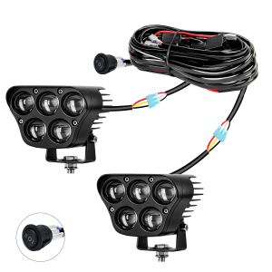 HYNBYZJ 5Inch 5‑LED Driving Work Light 12V Spotlights Fog Lights Accessory for Truck Off‑Road SUV ATV Motorcycle Boat LED Driving Light