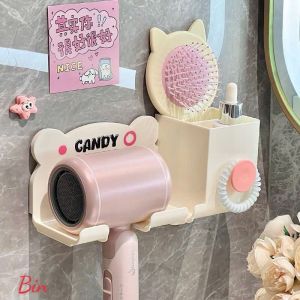 Kệ Đựng Máy Sấy Tóc & Đồ Dùng Nhà Tắm Siêu Tiện Lợi Đa Năng Cho Mọi Nhà