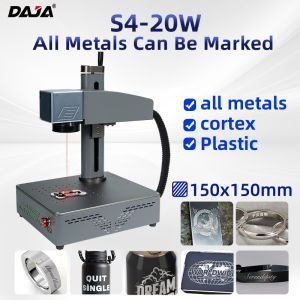DAJA S4 Fiber Marking Machine 20W Professional Desktop Metal Laser Engraving Machine for Metal Gold Jewelry Silver Engraving