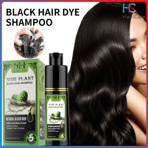 Hailicare Natural Black Hair Shampoo 250ml White Hair Darkening Shampoo Organic Natural Plant Hair Dye Plant Essence Permanent Black Hair Color Dye Shampoo For Women Men Cover Gray White Hair