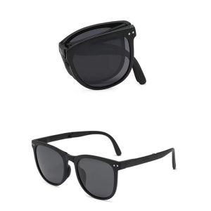 🔥B.two👍 Korea Foldable Sunglasses Anti Radiation Glasses for Men Women Fashion Square Polarized Driving Eyeglasses Cycling Outdoor Sports Shades Glasses