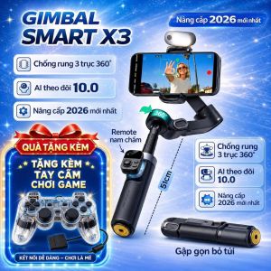 Gimbal chống rung điện thoại Smart X3 BẢN ĐẶC BIỆT - Gậy chống rung quay video livestream chụp ảnh