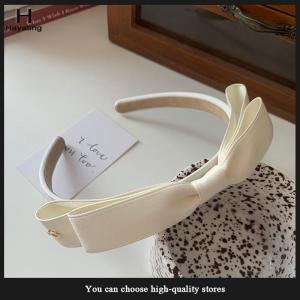 Hayating French Vintage Bowknot Hair Band Solid Color Bow Hairband For Girls Minimalist Fashion Head Hoop Hair Accessories