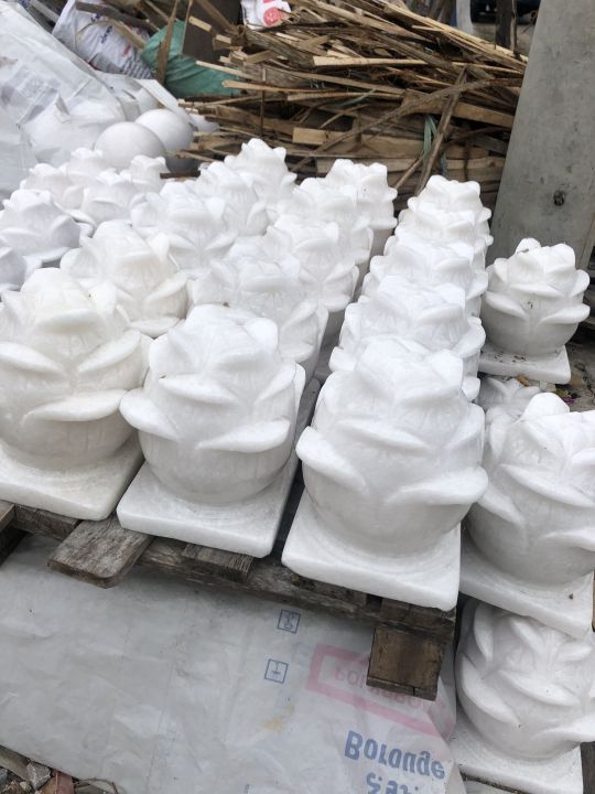 [FreeshipMAX] Cặp bông sen để mộ đá non nước 18x22 cm. 