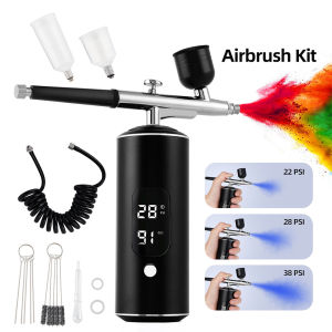 【Local Delivery】ForeverLily Portable USB Airbrush Kit Compressor 0.3mm Sprayer Paint Evenly For Skin Care/Nail Art Design/Make-up/Cake Decoration/Body Paint