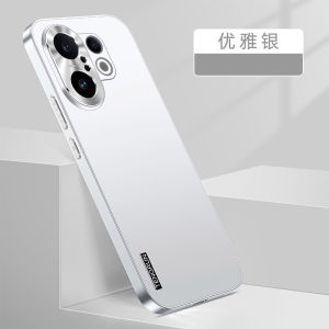 Suitable for vivo X200 FE X200FE X200 FE 5G Metal paint Skin feel Frosted phone case Metal Anti-fingerprint Case cover Fashion Anti-fall Shockproof Casing Cover