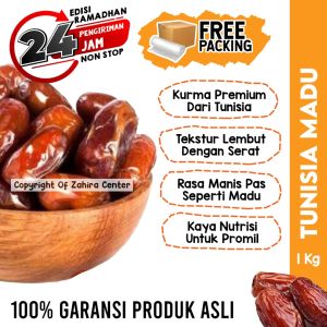 Kurma Tunisia Madu Premium 1Kg BPOM Asli Tunisia Penuh Nutrisi Barari King Algerian Palmfrutt Promil