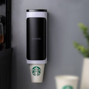 Wall Mounted Disposable Paper Cup Holder Water Dispenser Home Office Space Saving 5-12Oz