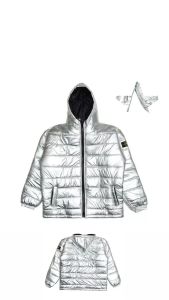 Jaket puffer stone island - jaket parasut pria - jaket gelembung stone island pria warna hitam doff