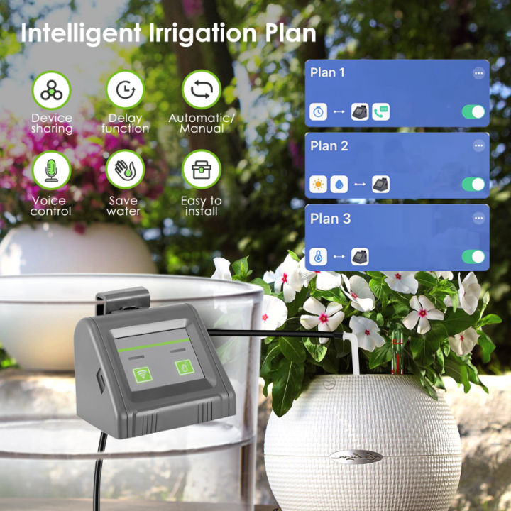 Intelligent wifi automatic watering system for plants, automatic drip ...