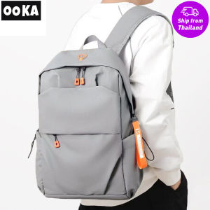 [ของขวัญฟรี]ธุรกิจผู้ชายความจุขนาดใหญ่กระเป๋าคอมพิวเตอร์เดินทางแฟชั่นอังกฤษกระเป๋าสะพายคู่นักศึกษาใหม่กระเป๋าสะพายคู่ที่เรียบง่ายสีเทาดำ