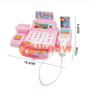 I know Childrens playhouse mini toy supermarket cash register role-playing mini simulation convenience store cash register model