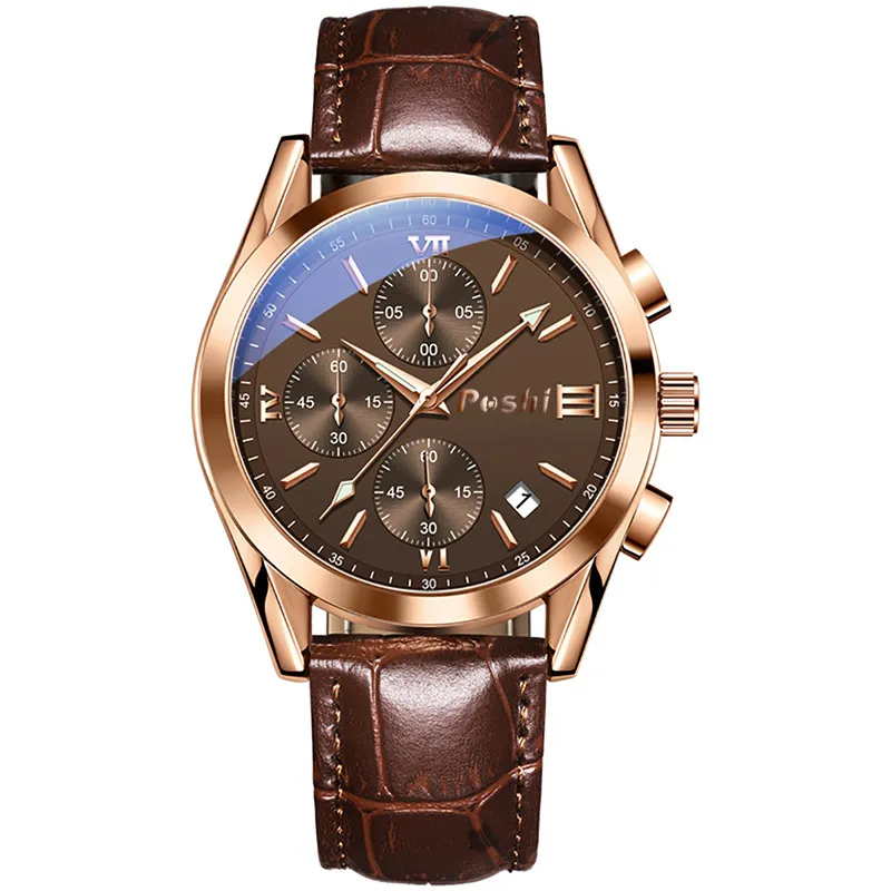 Original POSHI Top Men's Brand Watches Luxury Classic Casual