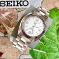 Seiko 5 21 Jewels Hand Movement All Gold Stainless Steel Watch Watch for men(Silver). 